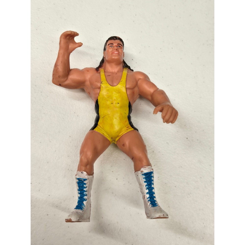 Vintage WWF Hasbro Rick Steiner Wrestling Action Figureβ Yellow Singlet 1990s